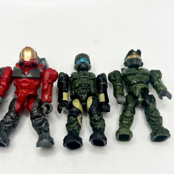 HALO Mega Bloks Construx Blue Covenant Spartan UNSC Marine Green Lot Bundle 4 - Picture 4 of 5